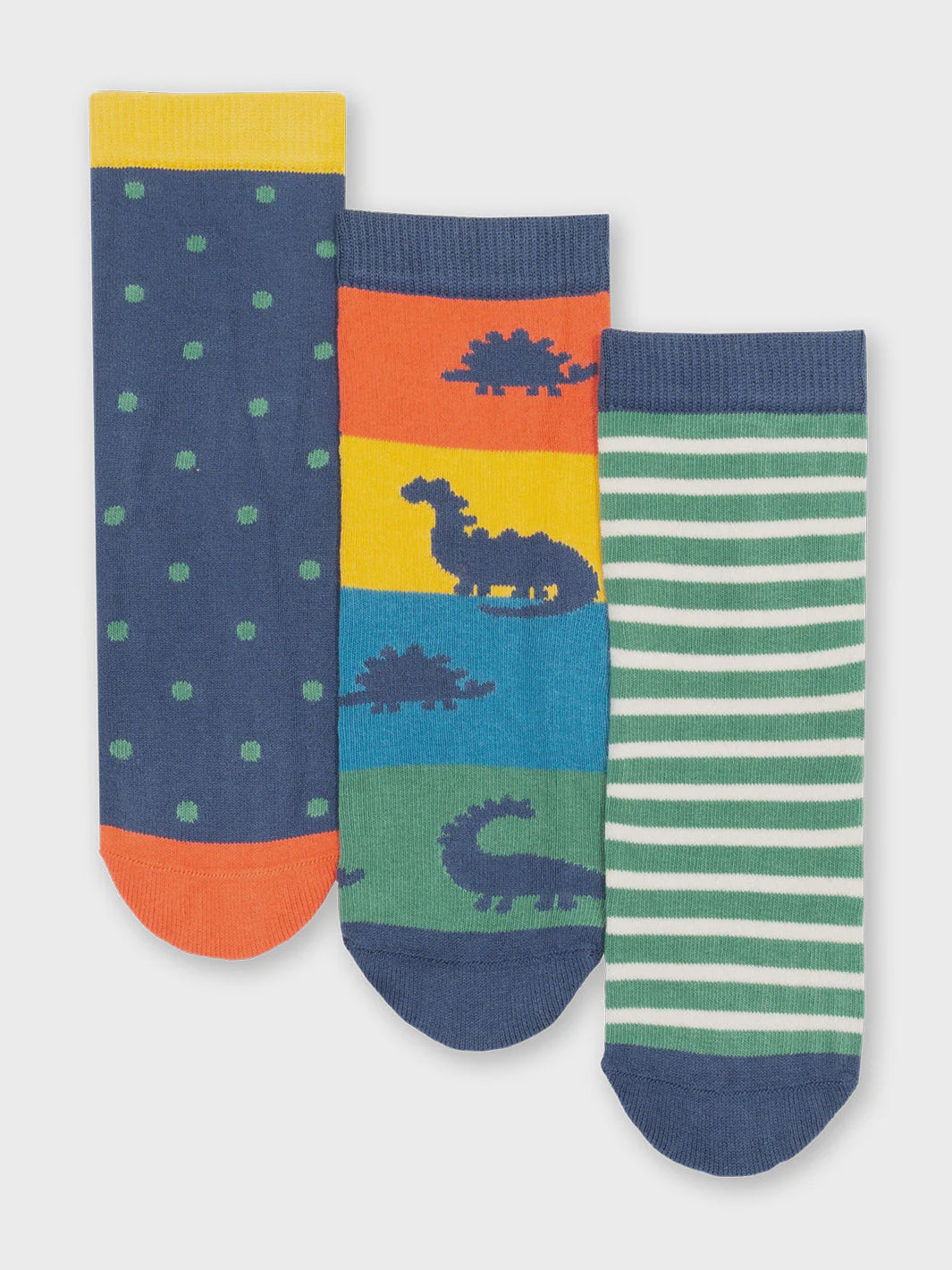 Dino Socks (GOTS) - Blues