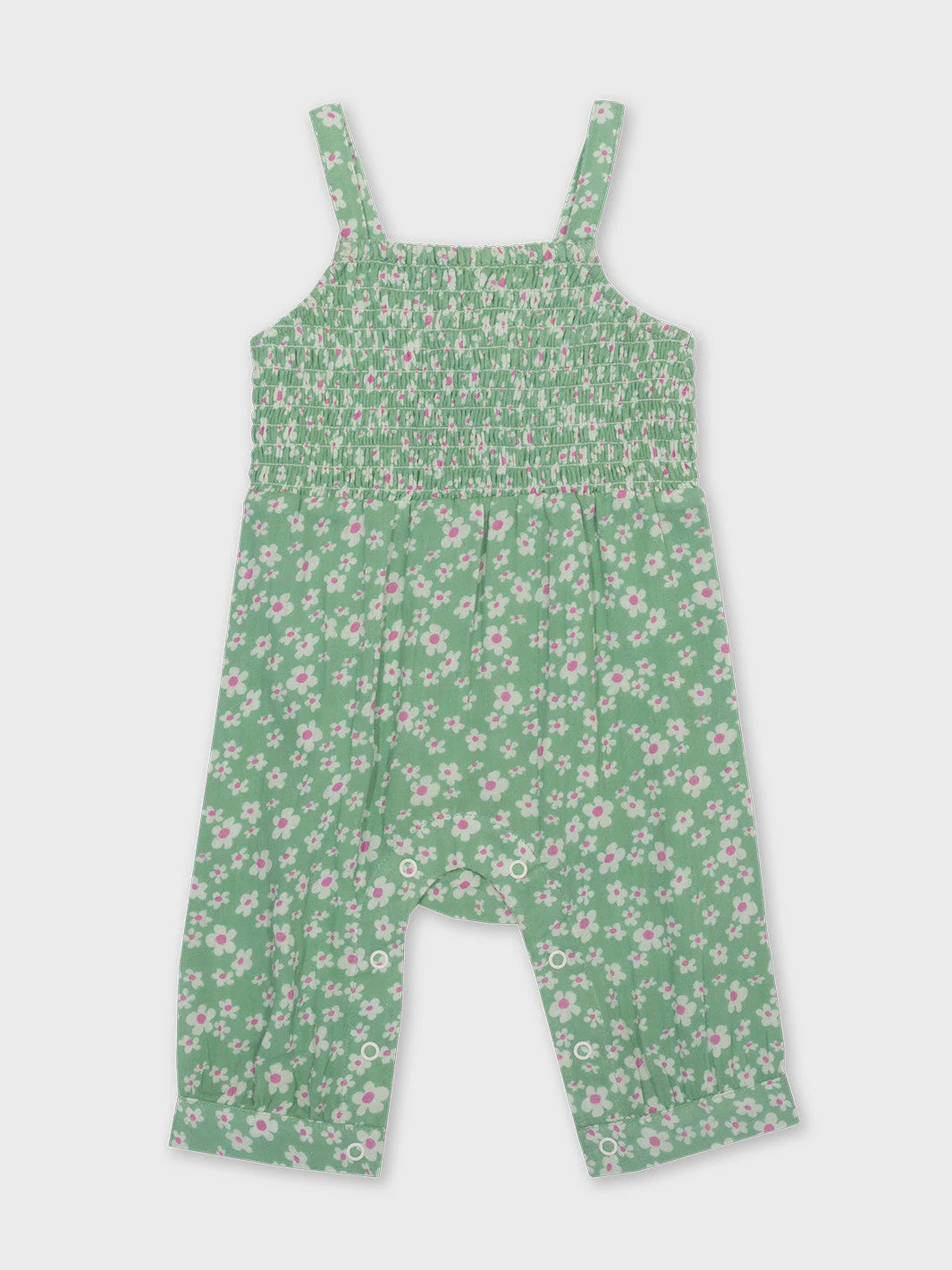 Ditsy Fields Dungarees (GOTS)