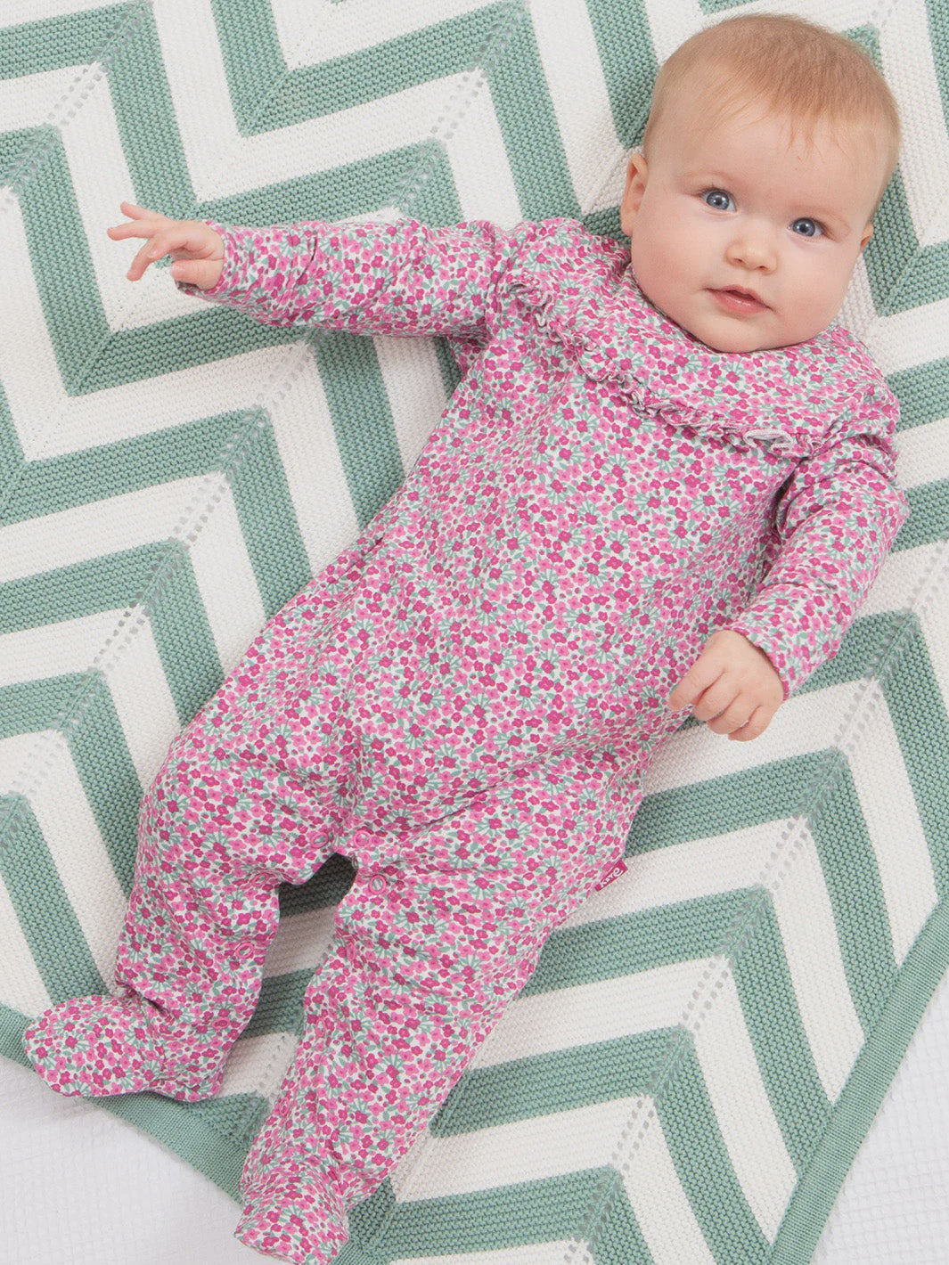 Sweet Ditsy Sleepsuit (GOTS)