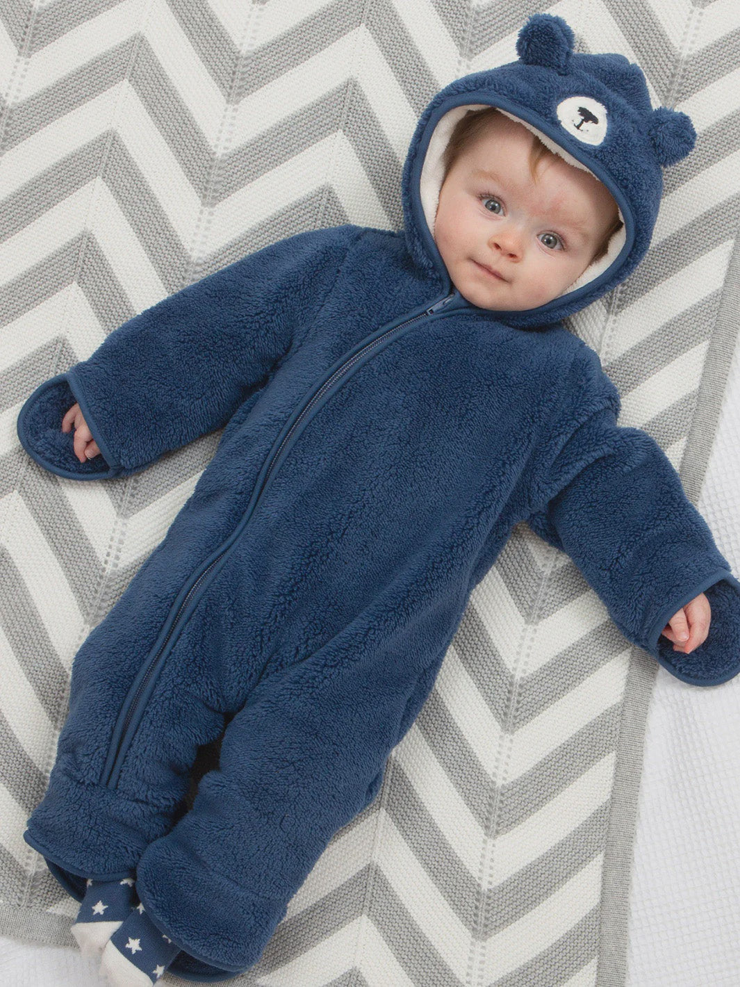 Mr Bear Fleece Snowsuit (GOTS)