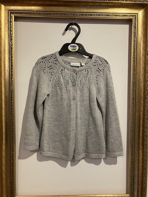 Pre-Loved JoJo Grey Cashmere Blend Cardigan 2-3Y