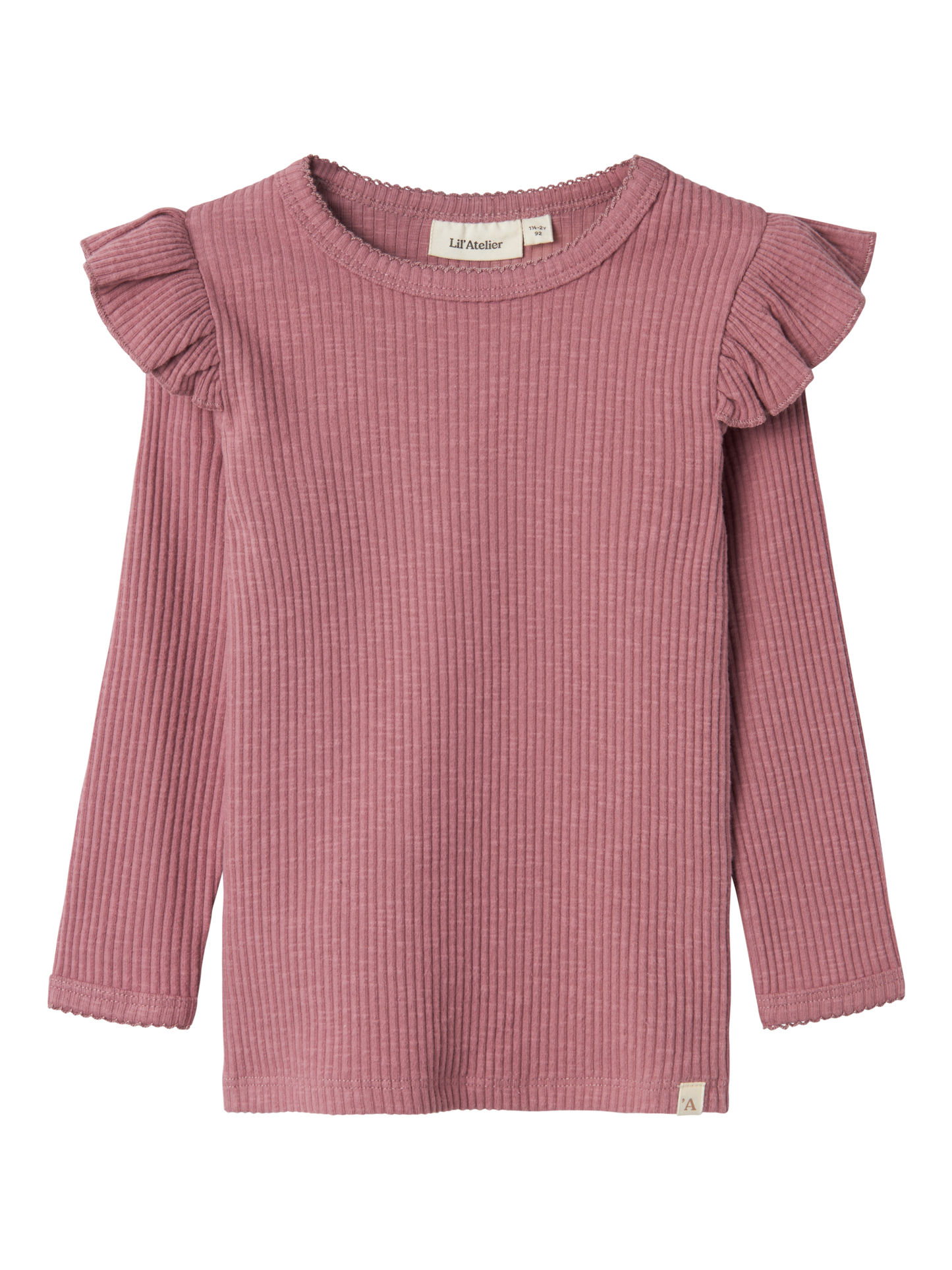 Organic Cotton Frill Top - Rose Pink