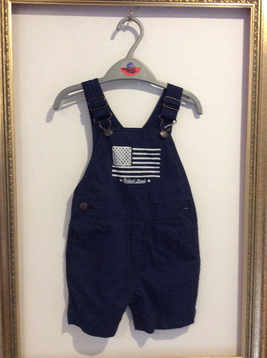 Pre-loved Osh Kosh Navy Dungarees 12-18m