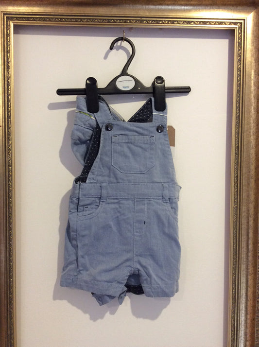 Pre-loved Lola Maverick Hat & Dungarees 3-6m