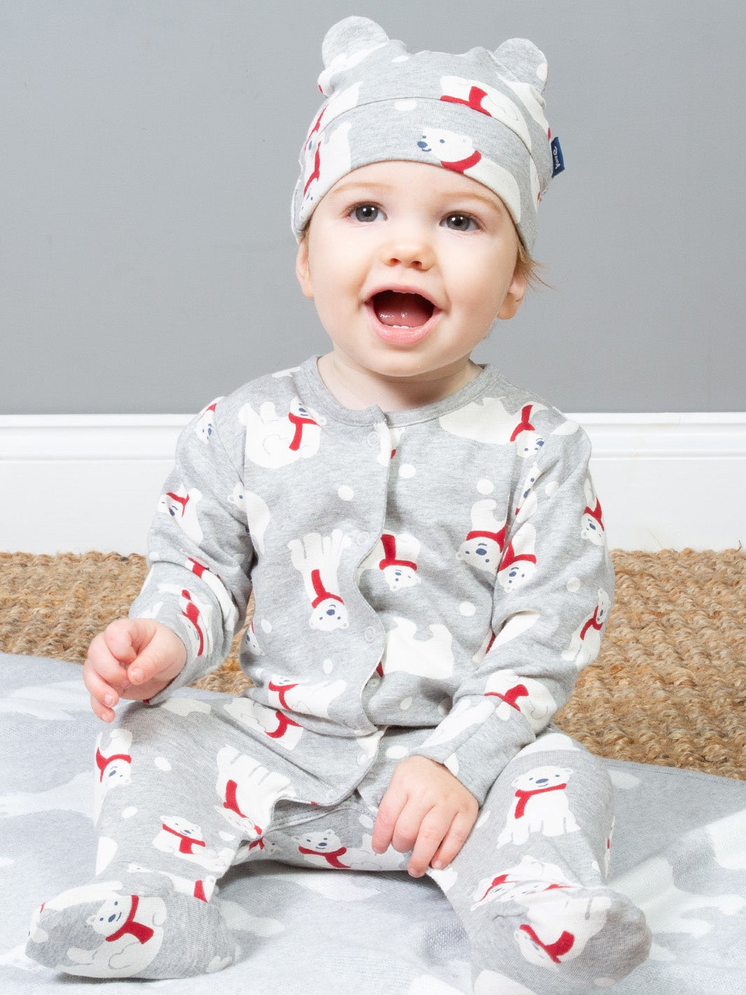 Polar Bear Sleepsuit (GOTS)