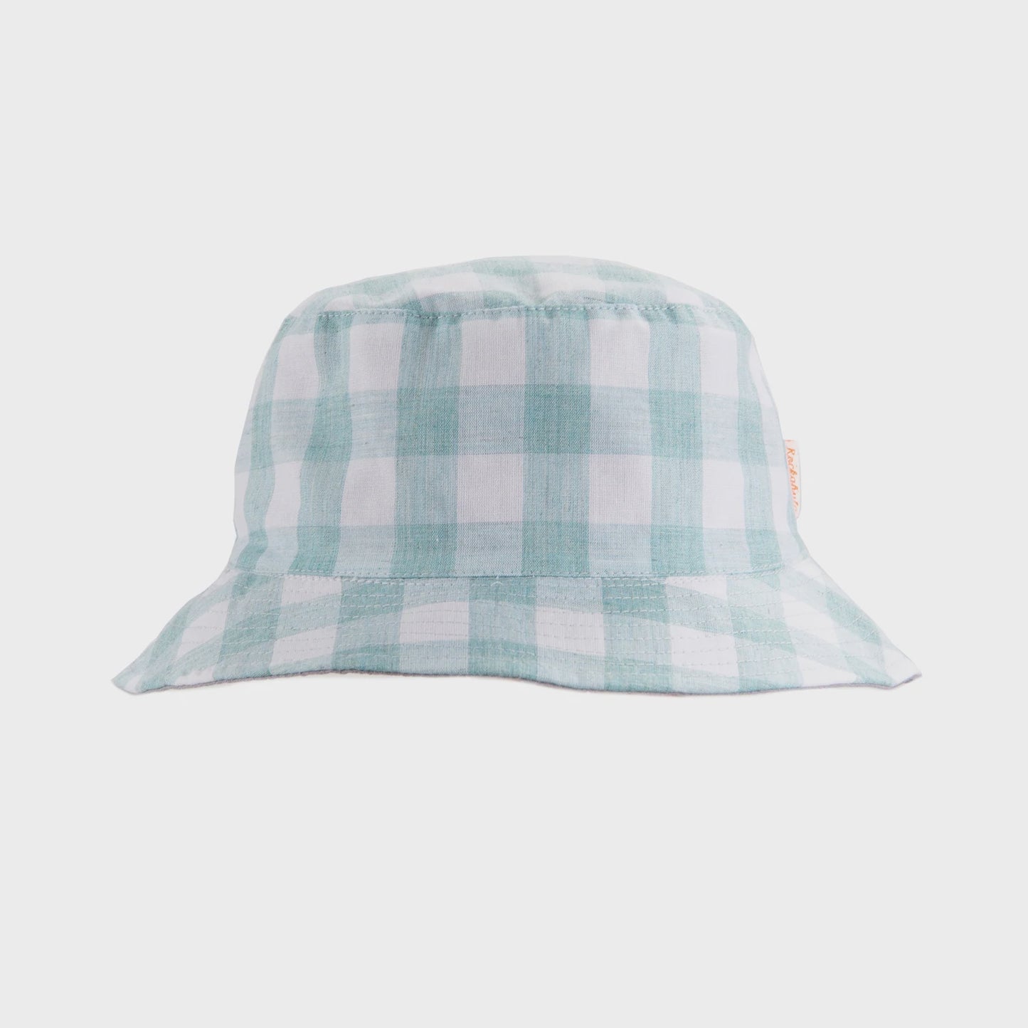 Retro Check Sun Hat Green 3-6 Years