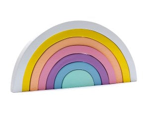 Large wooden rainbow pastel